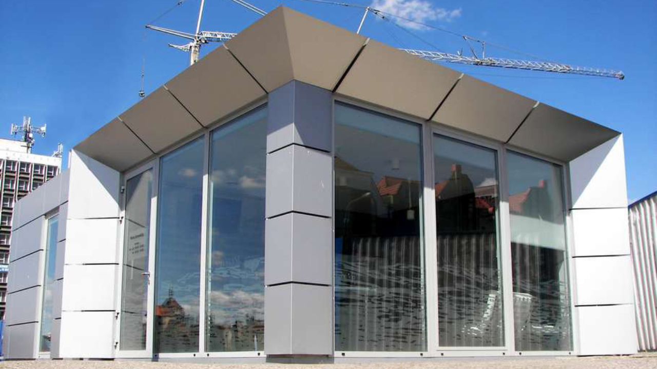 Büro-Raummodul, Wohnungsverkaufsbüro Waterlane Vitania LTD 50m2 – Ansicht 5
