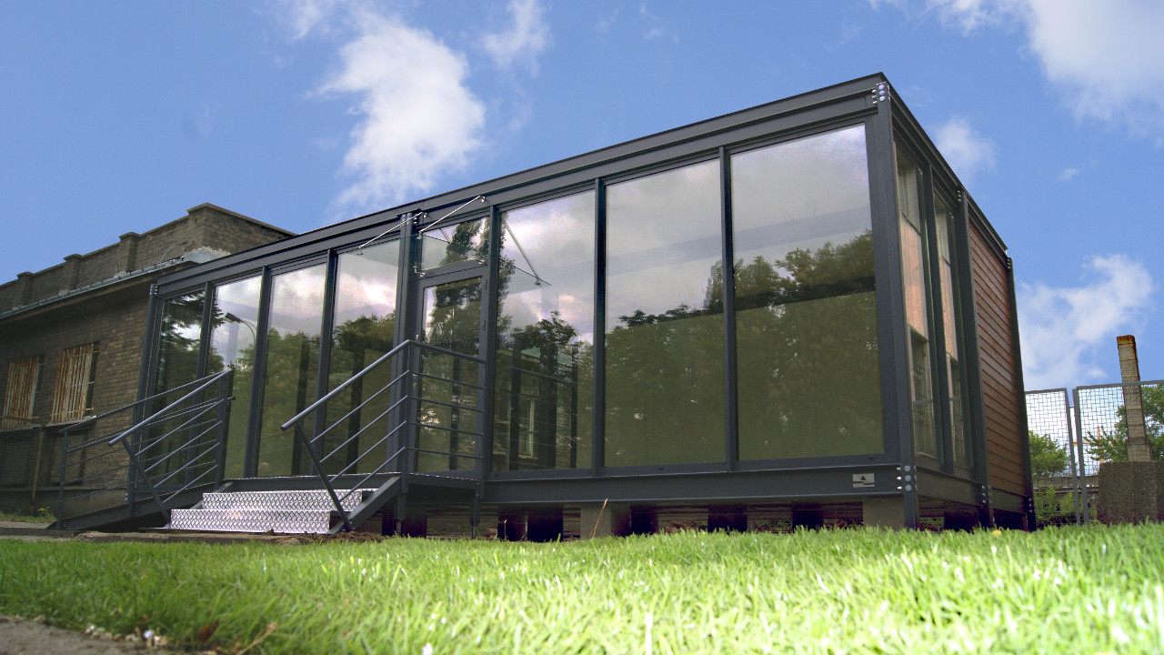 Büro-Raummodul, Wohnungsverkaufsbüro 50m2 – Ansicht 1