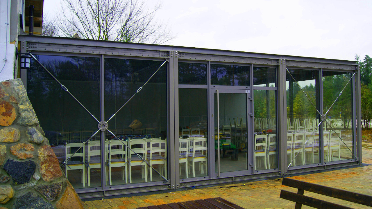 Gastronomie-Pavillon, Restaurant Skaczący Młyn 54m2 – Ansicht 1