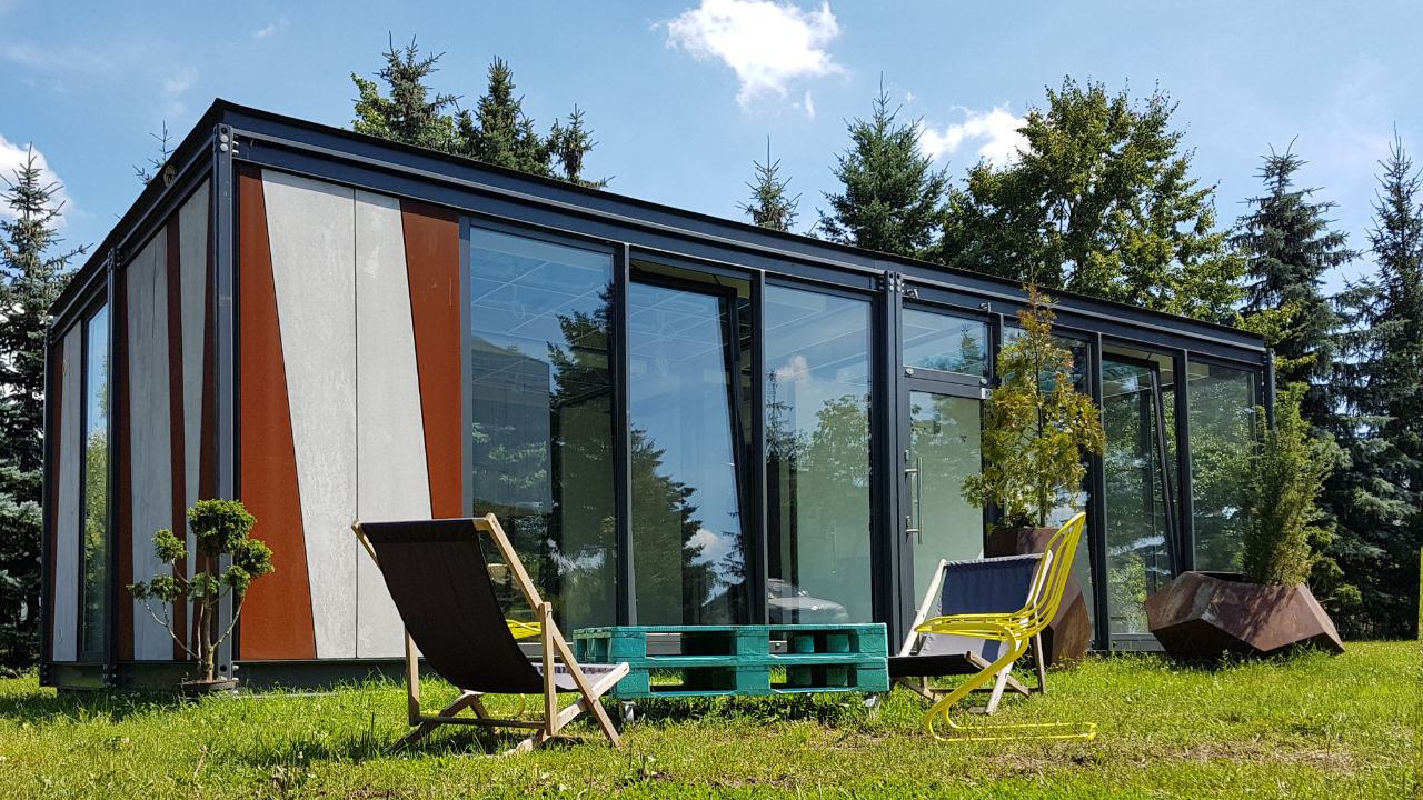 Verkaufspavillon, Yamaha Autohaus 50m2 – Ansicht 1