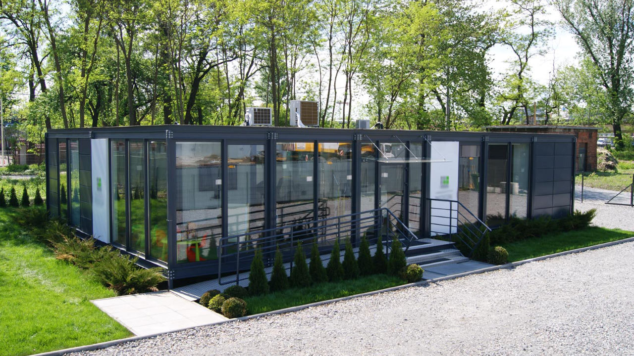 Büro-Raummodul, Wohnungsverkaufsbüro – Apatamenty Novum 150m2 – Ansicht 1