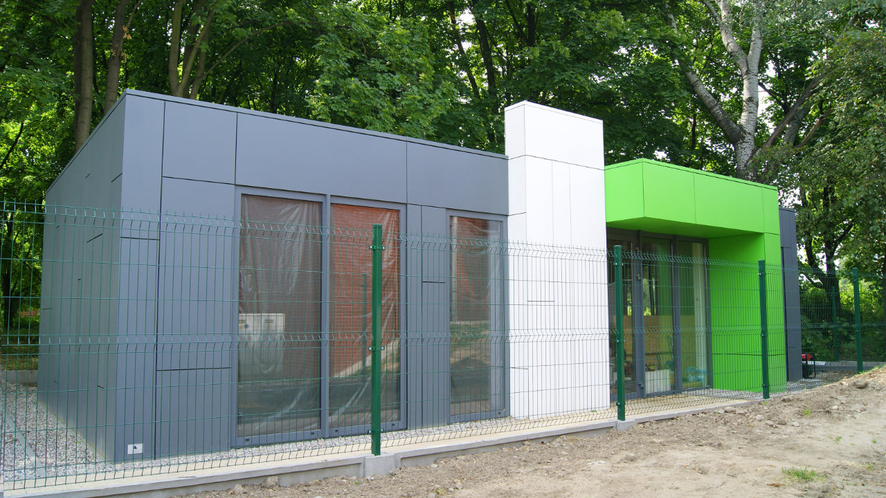 Büro-Raummodul, Verkaufsbüro für Wohnungen Profit Development 72m2 - Ansicht 1