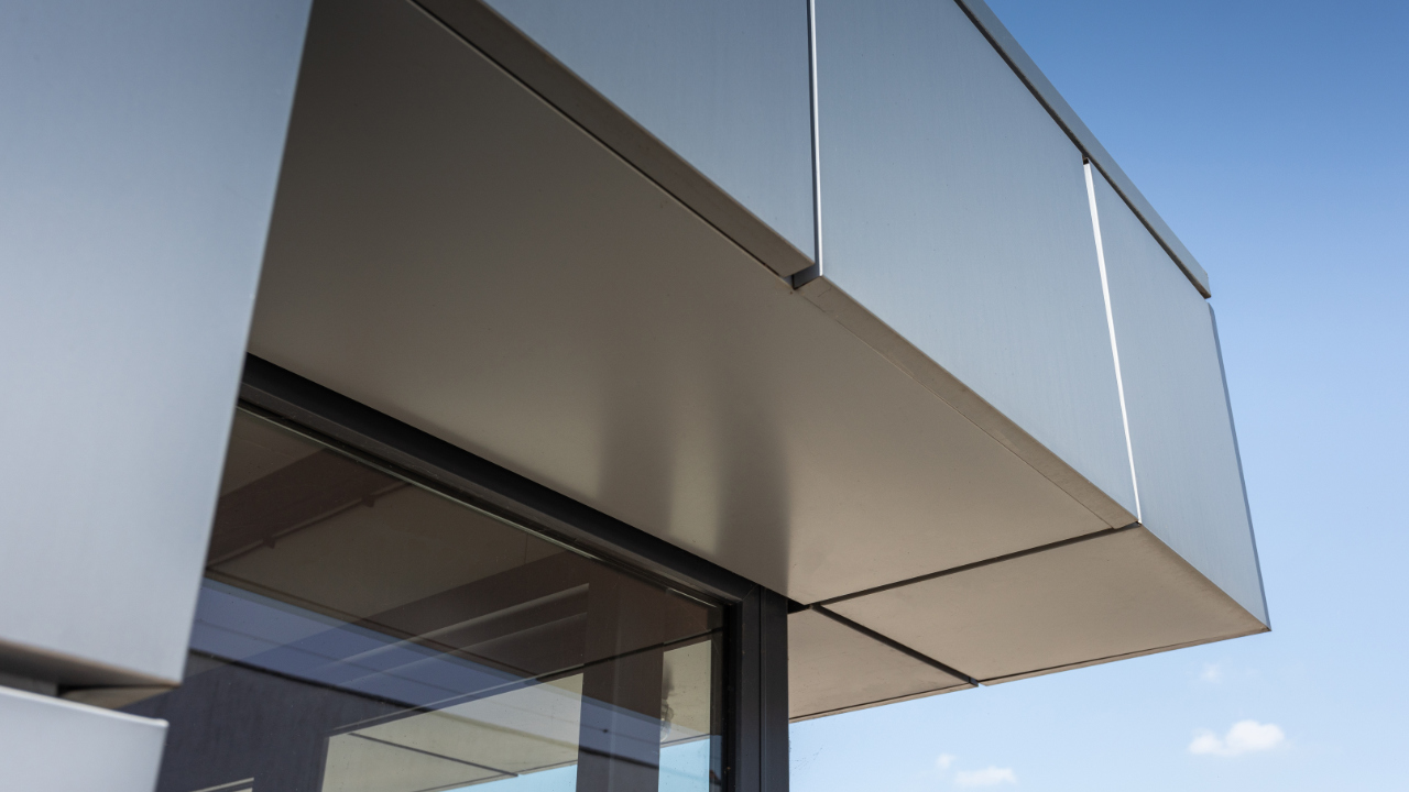 Büro-Raummodul, Büro der Firma Mor-pol 60m2, Equitone-Fassaden - Ansicht 3