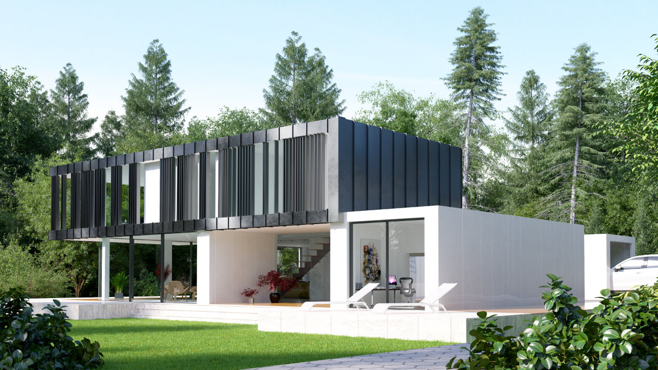 ZEZ PRO Box House 241 m2 – Visualisierung - 1