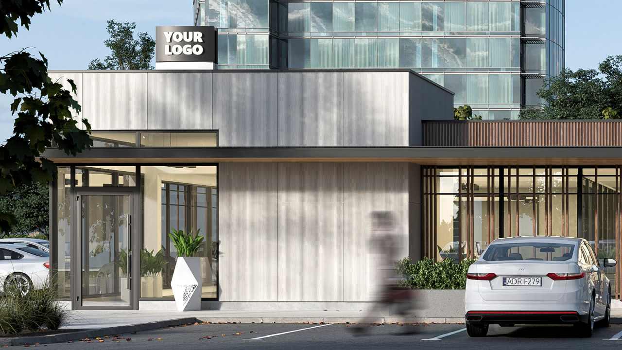 Pavillon Linea 2, 252 m2 – Visualisierung -1