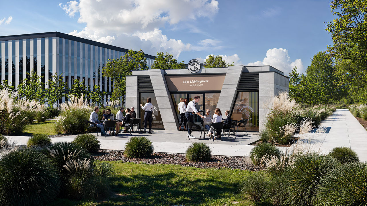 Modularer Gastronomie-Pavillon 72 m²