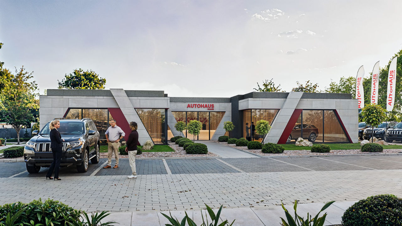 Modularer Automotive-Pavillon, modularer Showroom