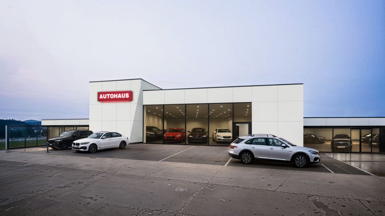 Modulares Autohaus 180m2 – MW Construction