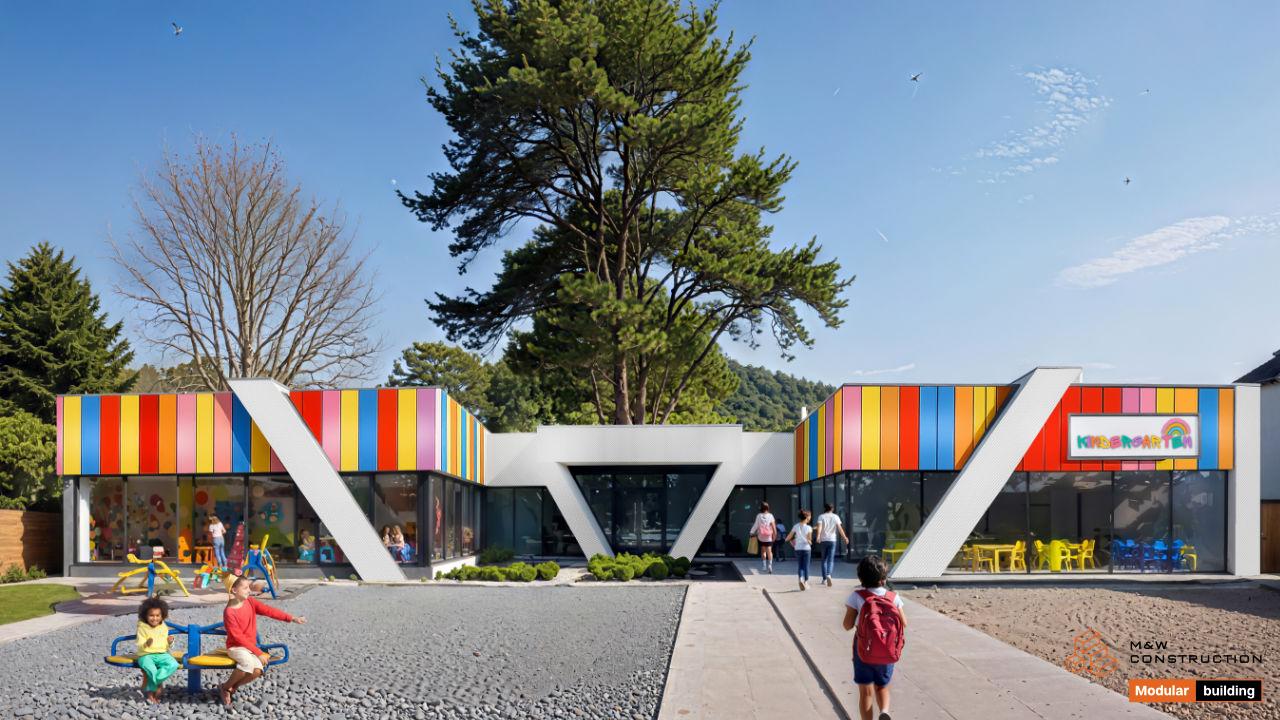 Modularer Kindergarten – Gebäude 306 m²