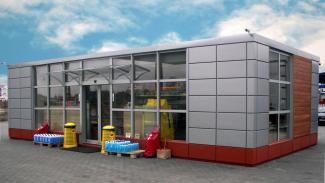 Verkaufspavillon, Firmenshop Grupa Pegaz 72m2 – Ansicht 2