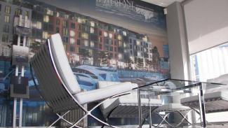 Büro-Raummodul, Wohnungsverkaufsbüro Waterlane Vitania LTD 50m2 – Ansicht 1