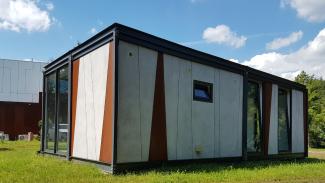 Verkaufspavillon, Yamaha Autohaus 50m2 – Ansicht 2