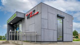 Servicepavillon, Infopunkt MZK Piła 45m2 – Ansicht 1