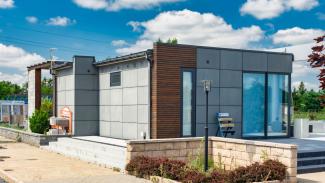 Verkaufspavillon, Firmenshop Bruk-Bet, Skierniewice 45m2 - Ansicht 6