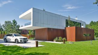 Ausstellungspavillon, Box House, Modulhaus 241m2 - Ansicht 1