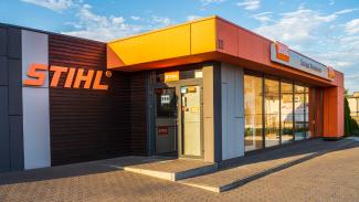 Verkaufspavillon, STIHL Firmenshop 135m2 – Erweiterung 170m2 – Ansicht 1