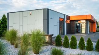 Verkaufspavillon, STIHL Firmenshop 135m2 – Erweiterung 170m2 – Ansicht 3