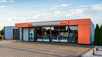 Verkaufspavillon, STIHL Firmenshop 135m2 – Erweiterung 170m2 – Ansicht 2