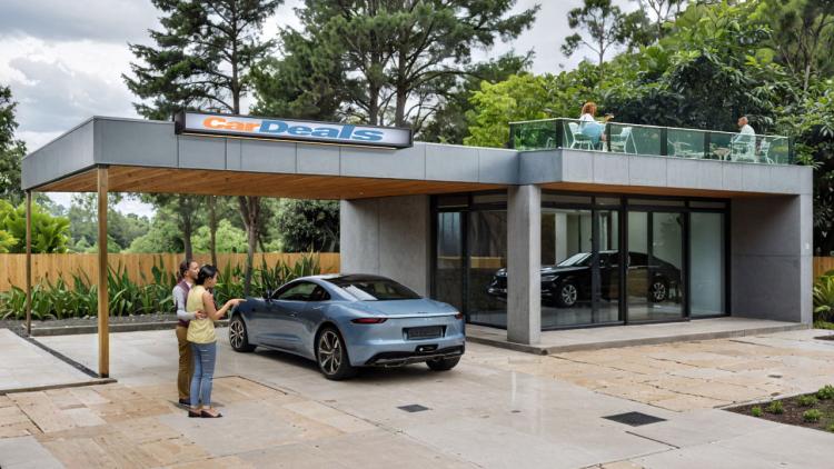 Modulares Mini-Autohaus 72m2 – MW Construction