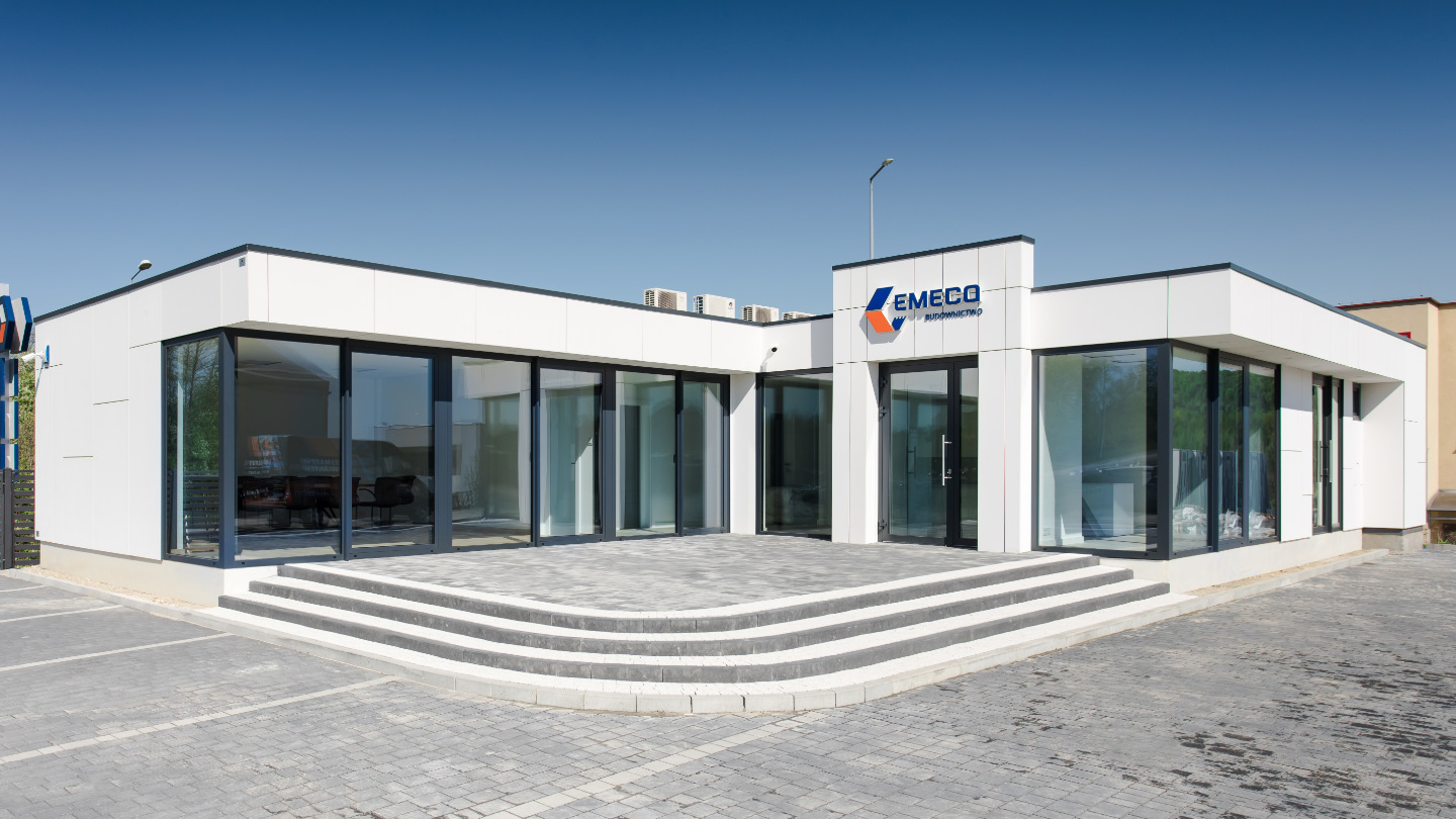 Firma Emeco in Krakau, modulares Büro-Raummodul 198m2